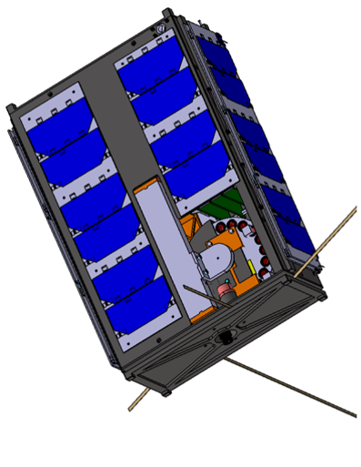 Illustration en 3D du CubeSat IR-COASTER